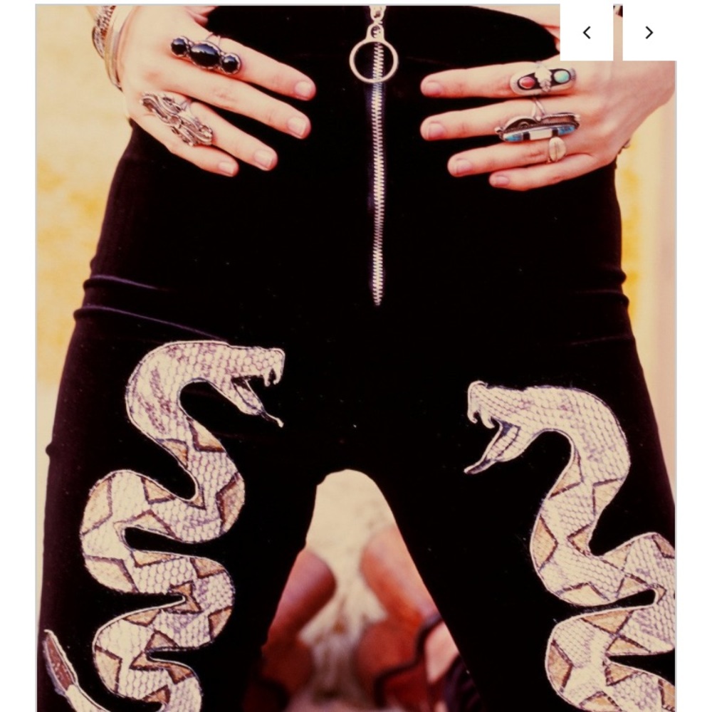 Shop The Creatures Velvet Bell Bottoms